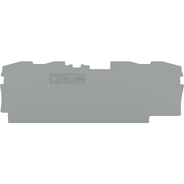 WAGO Abschluss- u. Zwischenpl. 1mm dick,grau 2006-1491